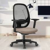 JES - Chaise de bureau pour télétravail fauteuil ergonomique respirant Easy t
