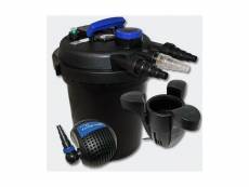 Kit de filtration à pression 6000l uvc 11w pompe ecumeur helloshop26 4216196