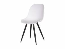 Label51 chaises de salle à manger 2 pcs monza 46x54x88 cm blanc