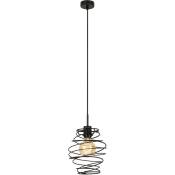 Lampe à suspendre Lampe à suspendre BRILONER LEUCHTEN SWIRL, 60 W, IP20, noir, métal, excl. 1x E27, Ø 21 cm