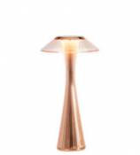 Lampe de table Space Outdoor / LED - Rechargeable - Kartell rose en plastique