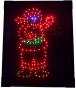 Light Up de Santa Image avec des lumières LED - Décoration