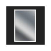 Miroir non lumineux encadré rectangulaire l.40 x L.60 cm Arica blanc