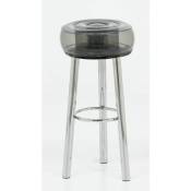 Mojow Design - table d'appoint helly eko cadre en aluminium cristal noir