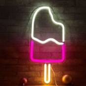 Popsicle Neon,Light LED Crème Glacée Au Néon Lumières Art Mur Décoratif Lights Néon Signes pour Room Wall Enfants Chambre Fête D'anniversaire Bar