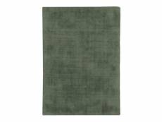 Santal - tapis aspect velours vert foncé 120x170