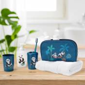 Set de 4 accessoires de salle de bain petit panda -