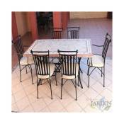 Set de tables et chaises de jardin en marbre Denia
