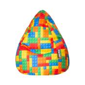 Sitting Point - Pouf Bricks xl - Multicolore