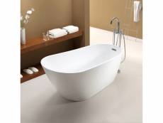 Sophia - baignoire ilot - baignoire moderne et tendance - lignes arrondies et finition raffinée - acrylique - entretien facile - 80x150x72cm