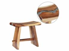 Sublime fauteuils et chaises reference ankara tabouret bois de suar solide et polyrésine