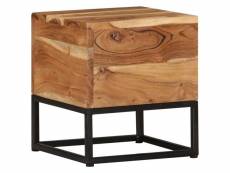 Table d'appoint 30x30x33 cm bois d'acacia massif