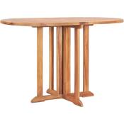 Table de jardin pliable Table d'extérieur Table d'appoint papillon 120x70x75 cm Bois teck solide 96774