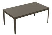 Table rectangulaire Zef INDOOR / 180 x 90 cm - Acier - Matière Grise gris en métal