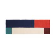 Tapis en laine et coton multicolore 80x250 cm Ethan Cook Flat Works: Vague" - HAY"