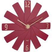 Tfa Dostmann - Horloge murale 60.3020.05 à quartz 400 mm x 37 mm x 400 mm rouge mécanisme d'horloge silencieux R053582