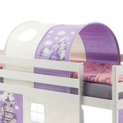 Tunnel tente cabane pour lit surélevé coton motif