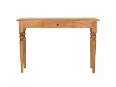 Vidaxl table console 110x30x75 cm bois d'acajou massif