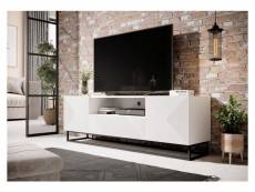 Bobochic meuble tv 167 cm alice pieds en métal blanc