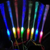 BR-Vie Lot de 12 baguettes lumineuses à fibre optique