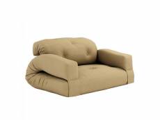 Canapé futon standard convertible hippo sofa couleur beige blé 20100996587