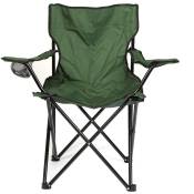 Chaise de Camping Pliable / Fauteuil de camping - vert - Aqrau