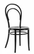 Chaise N° 14 / Assise perforée - Réédition 1860 - Wiener GTV Design noir en bois