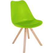 CLP - Chaise en plastique vert en plastique Sofia,
