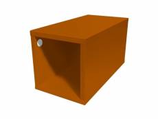 Cube de rangement bois 25x50 cm 25x50 chocolat CUBE25-CH