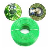 Cyclingcolors - Rouleau de fil débroussailleuse universel rond diamètre 2,4mm longueur 14m vert coupe bordure