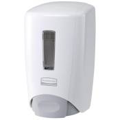 Distributeur manuel de savon Flex avec bouton poussoir visualisation de niveau capacité 500ml blanc Rubbermaid
