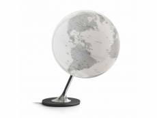 Globe terrestre lumineux anglo ø 25 cm - chrome #DS
