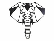 Homemania décoration murale éléphant - noir - 50