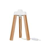 Lampe à poser sur trépied en bois couleur chêne - Piko MDL4767