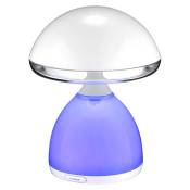 Lampe de table LED RVB ABS 45W blanche en forme de champignon