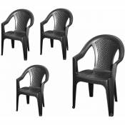Lot de 4 - Chaise de jardin Ischia - 042980260 - 4