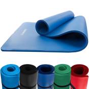 Scsports - Tapis de Yoga - 190 x 80 cm, Épaisseur 1,5 cm, nbr, Antidérapant, avec Sangle de Transport, Bleu Foncé - Tapis de Fitness, Pilates,
