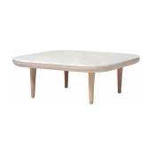 Table basse en marbre blanc Fly SC4 - &tradition