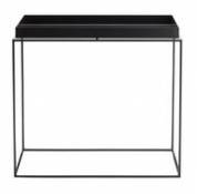 Table basse Tray H 50 cm / 60 x 40 cm - Rectangulaire - Hay noir en métal