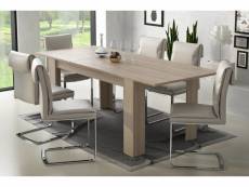 Table de salle à manger extensible, console extensible, table moderne avec rallonge, 140 - 200x88h75 cm, couleur orme clair 8052773815604