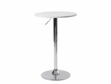 Table haute mange debout rond 60 cm SETI (blanc) 405
