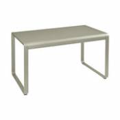 Table rectangulaire Bellevie / 140 x 80 cm - 4 personnes / Métal - Fermob beige en métal