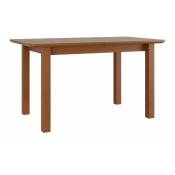 Table Victorville 103, Aulne, 76x80x140cm, Allongement, Placage de bois naturel, Bois, Partiellement assemblé - Aulne