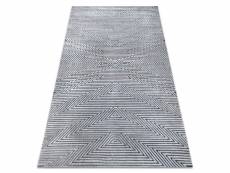 Tapis structural sierra g5013 tissé à plat gris - zigzag, ethnique 160x220 cm