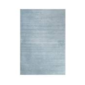 Tapis uni design en polyester bleu clair 120x170