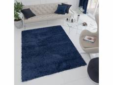 Tapiso essence tapis salon moderne bleu marine moelleux shaggy 240x330 P113A NAVY 2,40-3,30 ESSENCE