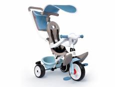 Tricycle enfant baby balade plus bleu - smoby