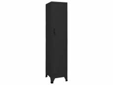 Vidaxl armoire à casiers noir 38x45x180 cm acier