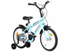 Vidaxl vélo pour enfants 16 pouces noir et bleu 92178