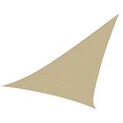 Voile d'ombrage, perméable, respirant, 3,6 x 3,6 x 3,6 m, 180 g/m², pehd, triangulaire, champagne - Perel
